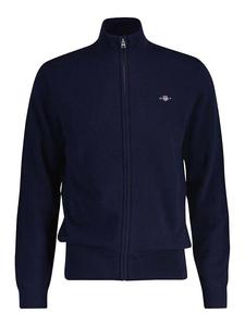 Gant Шерстяной кардиган темно-синего цвета