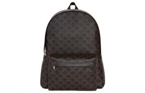 CELINE Средний рюкзак Triomphe из коровьей кожи для мужчин black