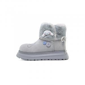 OLD ORDER Ботинки Sanrio x Thermal Height Increasing Slip Resistant Short Snow Boots Women's Gray Blue