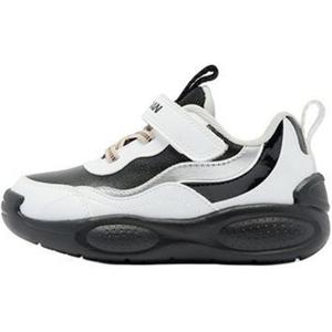 QIAODAN Низкие противоскользящие износостойкие туфли для малышей, черно-белые, для младенцев и малышей