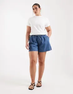 Синие джинсовые шорты ASOS DESIGN Curve