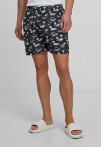 Шорты для плавания Urban Classics PATTERN, Black White/Black