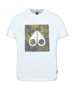 Футболка с напечатанным логотипом Moose Knuckles, белый