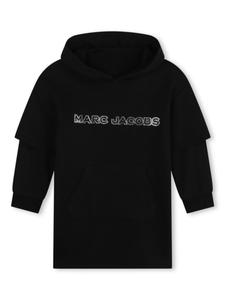 Marc Jacobs Kids платье с логотипом из пайеток, черный