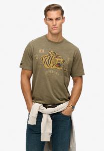 Superdry & Co Футболка 'Campaign Souvenir' в цвете Olive