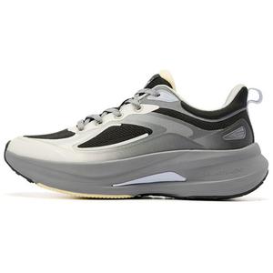 QIAODAN Прочные амортизирующие низкие кроссовки для бега, женские, серо-черные