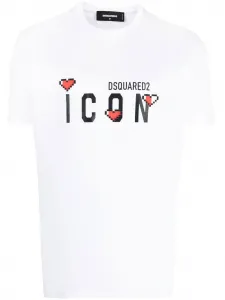 Футболка с логотипом Icon DSQUARED2, белый