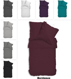 Однотонное постельное белье, однотонные комплекты из микрофибры, пододеяльники, размер: 2 шт., 155 х 220 см, цвет: бордовый One-Home