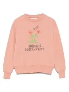 Толстовка с графичным принтом The Animals Observatory, розовый