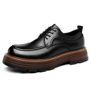 Туфли мужские Men"s Casual Men Low-Top Playboy, темно-коричневый