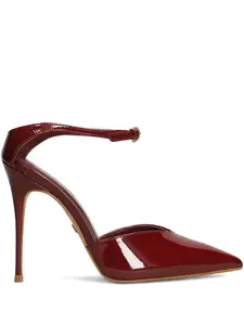 Туфли-лодочки на каблуке 110 мм с ремешком на щиколотке Carrano, красный