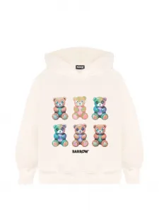 Флисовая куртка с капюшоном и принтом Barrow Kids, бежевый