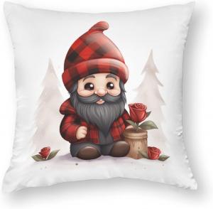 HighonHi Декоративные наволочки сатиновые с принтом гномы Pillow-4