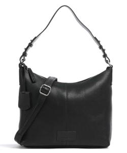 Мягкая сумка-мешок Skylar из зерненой кожи Burkely, черный