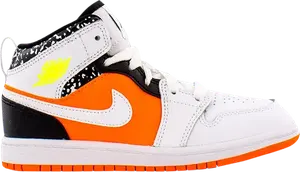 Кроссовки Air Jordan 1 Mid PS Notebook, белый