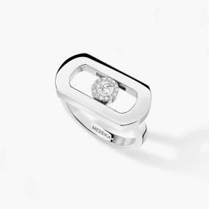 Кольцо Messika SO Move, белое золото/бриллианты