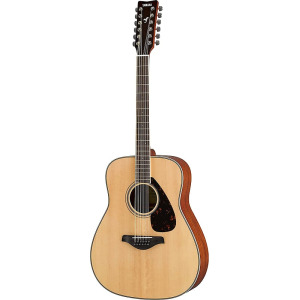 Yamaha FG820 12-струнная акустическая гитара, натуральный цвет FG820 12-String Acoustic Guitar - Natural