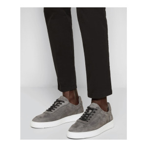 Кроссовки Filling Pieces Mondo 2.0 Ripple Nubuck Unisex на белой подошве, светло-серый