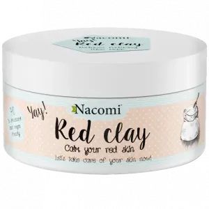 Nacomi Czerwona glinka маска для лица уменьшающая покраснение кожи, 100 г