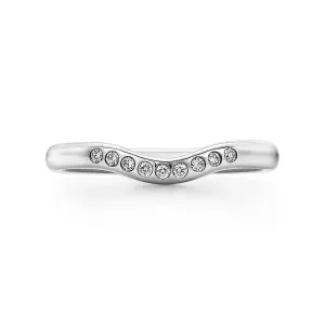 Кольцо Tiffany & Co. x Elsa Peretti Wedding Band, платина/бриллиант