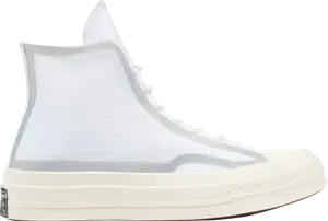 Кроссовки Converse Chuck 70 High Metallic Tape Seam, белый