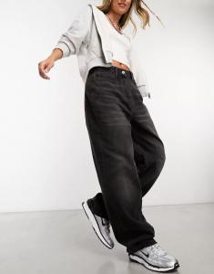 COLLUSION x 014 Antifit – черные джинсы со средней посадкой на талии