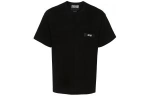 Футболка с логотипом-нашивкой VERSACE JEANS COUTURE, черный