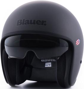 Blauer pilot 1.1 монохромный титановый матовый шлем jet