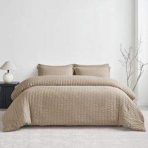 UJNHGQ Комплект постельного белья из пике, пушистый, 7 предметов, цвет хаки Khaki