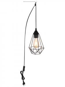 Globo lighting Подвесной светильник «Захария» черного цвета - (В) 26 x Ø 17 см