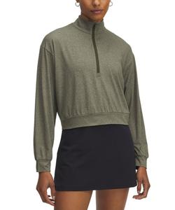 Женский пуловер Motion Lounge с застежкой-молнией до середины груди Under Armour, Expedition Green Medium Hthr /  / Expedition Green