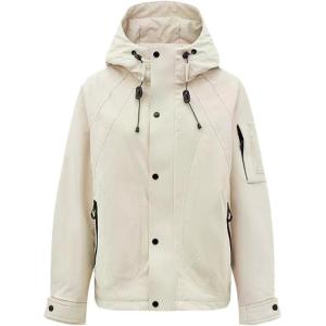 Пуховая куртка женская с капюшоном, утепленная парка CAT, априкот