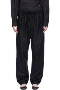 Lemaire Серые брюки на шнуровке