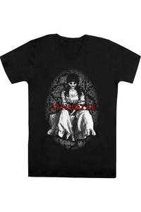 Футболка Annabelle Annabelle с коротким рукавом и V-образным вырезом для взрослых из хлопка премиум-класса Gildan, черный