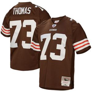 Мужская копия джерси Mitchell & Ness Joe Thomas Brown Cleveland Browns Legacy, цвет Brn Brown