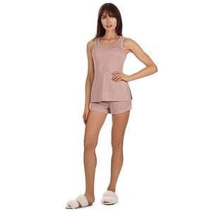 Женские шорты для отдыха свободного кроя из мягкой ребристой ткани Memoi, Pink