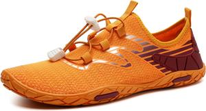 Водные тапочки для мужчин и женщин, пляжные и для плавания, быстро сохнущие носки для воды, обувь для бассейна, серфинга, йоги и аквааэробики Watelves, желтый/оранжевый/светло-желтый