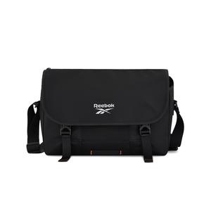 Сумка через плечо из ткани, кроссбоди, посыльный мессенджер унисекс черный Reebok, черный большой размер 13 л
