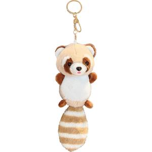 Очаровательный талисман енот, тканевая кукла аксессуары, брелок куклы плюшевый подвес Bowl