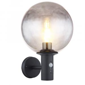 Globo Lighting Светодиодный уличный настенный светильник из нержавеющей стали, антрацитовый