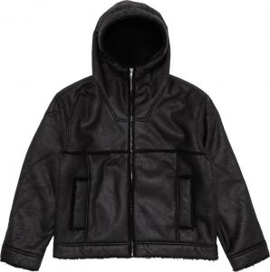 Куртка Supreme Faux Shearling Hooded Jacket 'Black', черный
