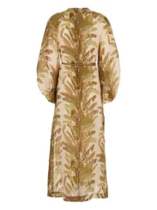 Платье миди Ascension с принтом ZIMMERMANN, нейтральный