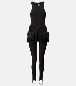 Комбинезон с поясом Coperni, Black