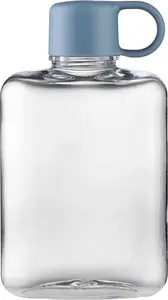 Стакан для воды 360/500 мл, плоская бутылка для воды, без бисфенола А, переносная карманная емкость для воды, прозрачный сосуд для питья Hdvery
