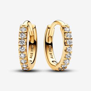 Серьги Pandora Sparkling Huggie, золото