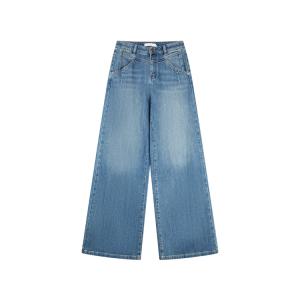 ELLE Джинсы Women's Denim Blue утепленные широкие брюки
