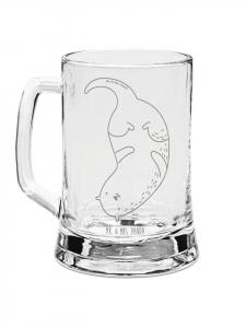 Пивная кружка выдра вверх дном без слов в прозрачном виде Mr. & Mrs. Panda