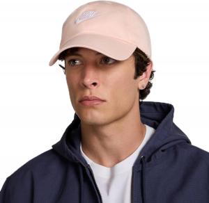 Кепка для стирки Nike Boys Club Unstructurierte Futura, Washed Coral/White