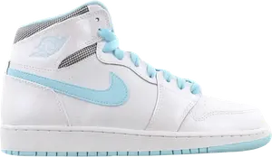 Кроссовки Air Jordan 1 Retro High GG White Still Blue, синий