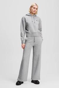 Хлопковые спортивные штаны IKON Karl Lagerfeld, серый